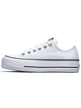Converse Chuck Taylor All Star Lift Ox Белый/Чёрный 59892292 - фото 6924152