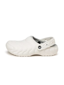 Кроксы Crocs Classic Lined Overpuff Clog - Белый 36-37 57063417 - фото 7649477