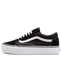 Кроссовки Vans Old Skool Platform Black White 59827479 - фото 8373322