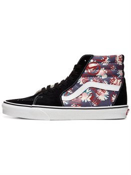 Кроссовки Vans SK8 HI Flowers Graffiti Black Blue Red 59875476 - фото 8374496