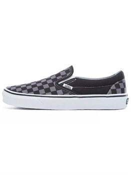 Кроссовки Vans Classic Slip On Checkerboard Black Grey 59836635 - фото 8374972