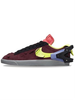 Кроссовки Nike Blazer Low Acronym Night Maroon 59826122 - фото 8380437