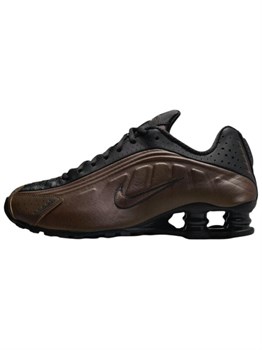 Nike Shox R4 Антискользящие Кроссовки для Бегунов Женские Браун/Чёрный 61900295 - фото 8389488