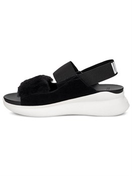 UGG Silverlake Черно-белые сандалии для женщин 61119371 - фото 8390941