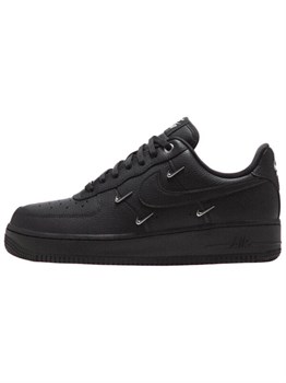 Кроссовки Nike Air Force 1 Low '07 Lx Black Silver Mini Swoosh 60585042 - фото 8400261