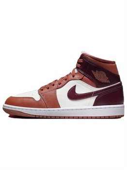 Кроссовки Jordan 1 Mid 'Dusty Peach Night Maroon' Women's 60006712 - фото 8401405