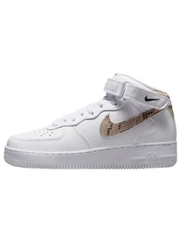 Nike Air Force 1 '07 Mid White Snake Swoosh Женские кроссовки 60011284 - фото 8403225