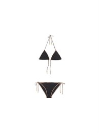 Burberry Vintage Check Trim Bikini 'Black' 60262334