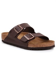 Мужские шлепанцы коричневые кожаные городские Birkenstock Arizona BS M 0051701 14768467