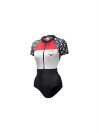 Ellesse X Speedo One Piece Swimsuits Women's Red White Black Multicolor 61272207