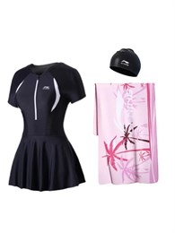 LiNing One-piece Swimsuit Women's Black 61310740