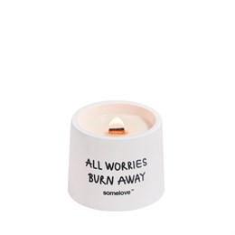 свеча all worries burn away 72