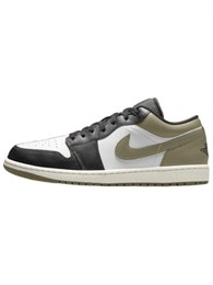 Кроссовки Jordan 1 Low Black Toe Medium Olive 60630492