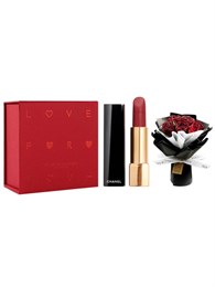 CHANEL Dazzling Shine Glamor Easy to Blend Velour Satin Lipstick+Bouquet+Heartfelt Box, Makeup Set 60950793