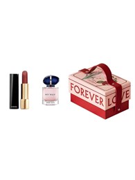 CHANEL Sweet Valentine Box Makeup Sets Easy-to-Blend Velour Shimmer Lipstick+Perfume Sample Set 59946418