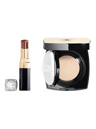 CHANEL Luminous Lip Gloss+Cushion Foundation Makeup Sets Shiny No-Makeup Adherent Non-Cakey 60960055