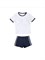 OUTDOORPRINCE Two Piece Swimsuit Women's White+Blue 61281135 - фото 5161951