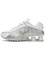 Кроссовки Nike Shox R4 White Metallic Silver Женские 60107632 - фото 8389013