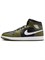 Кроссовки Jordan 1 Mid Black White Olive 61106394 - фото 8396727